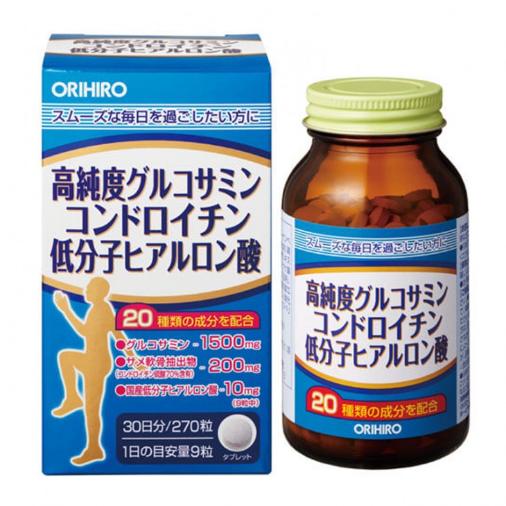 Orihiro高純度葡糖胺軟骨素低分子量的透明質酸